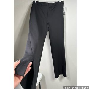 NWT DKNY Pants Womens XL Black  High Rise Straight Rayon Stretch $99